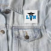 Medische LPN-symbool Vierkante Button 5,1 Cm (In situ)