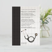 Medische medische Afstuderen Kaart (Staand voorkant)