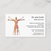 Medische menselijke lichaamsskeletten Aanstelling Afsprakenkaartje (Voorkant)