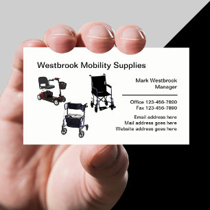 Medische mobiliteitsbenodigdheden moderne visiteka visitekaartje