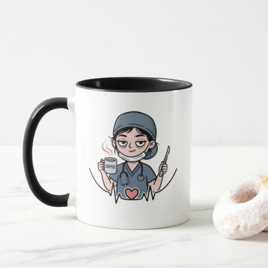 Medische mok (vrouwelijke versie) (Met donut)