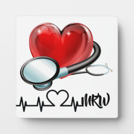 Medische monogram fotoplaat