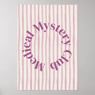 'Medische Mysterieclub' Grappige Chronische Ziekte Poster