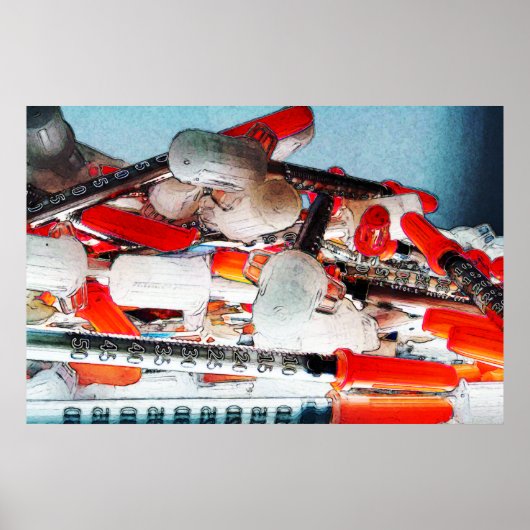 Medische naalden poster (Voorkant)