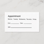 Medische Neurologie Afspraak Visitekaartjes (Achterkant)