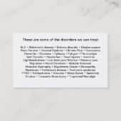 Medische neurologie Neuroloog Visitekaartjes (Achterkant)