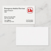 Medische nood EMS-ambulance Visitekaartje (Voorkant / Achterkant)