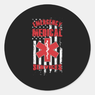 Medische nooddiensten EMS EmT Paramedic Caduc Ronde Sticker
