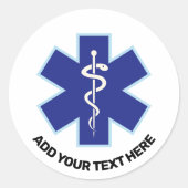 Medische nooddiensten Paramedische Ronde Sticker (Voorkant)