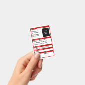 Medische noodkaart badge (Handheld)