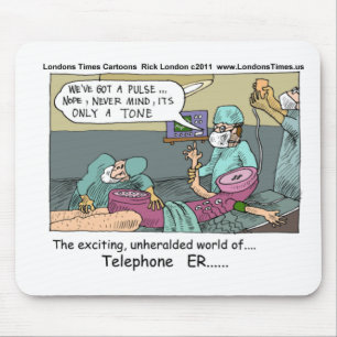 Medische Noodsituatie 4 Telefoons Grappig Cadeaoko Muismat