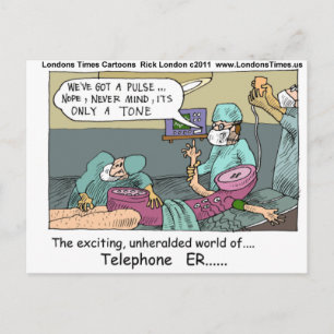 Medische Noodsituatie 4 Telefoons Grappig Geschenk Briefkaart