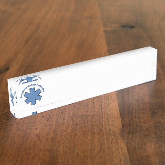 Medische noodtechnicus EMT Naambordje (Zijkant)