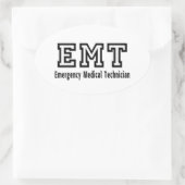 Medische noodtechnicus ovale sticker (Tas)