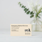 Medische noodthema EMT Visitekaartje (Staand voorkant)