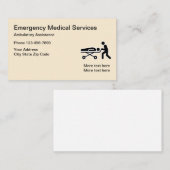 Medische noodthema EMT Visitekaartje (Voorkant / Achterkant)