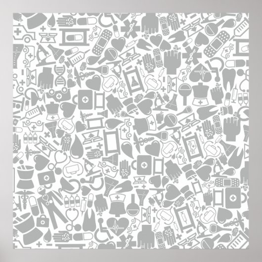 Medische objecten poster (Voorkant)