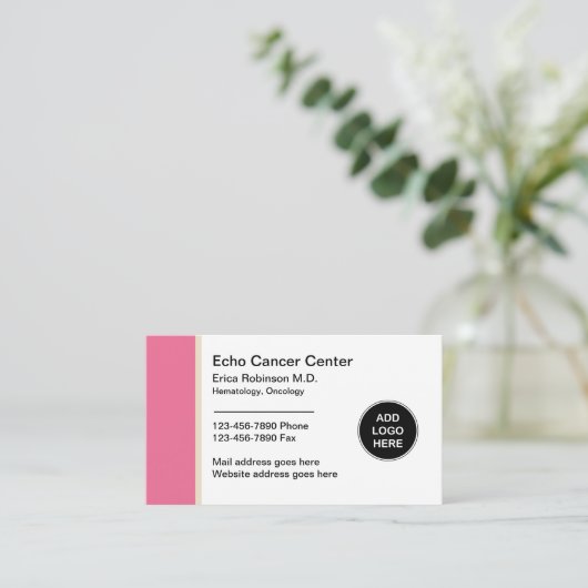 Medische Oncologie Hematologie Arts Visitekaartje (Staand voorkant)