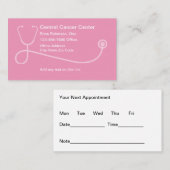 Medische Oncoloog Afspraak Visitekaartjes (Voorkant / Achterkant)