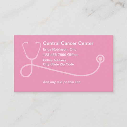 Medische Oncoloog Afspraak Visitekaartjes (Voorkant)