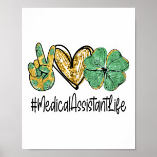 Medische Onmiddellijke Vrede Liefde St Patricks Da Poster