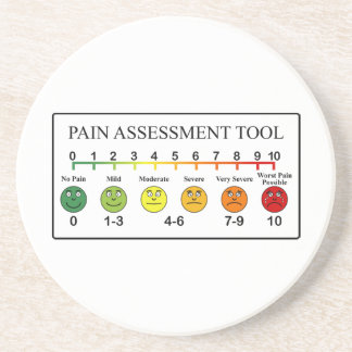 Medische Pain Assessment Tool Zandsteen Onderzetter