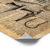  medische pakketten, dictionary Art, Creepy,Decor Poster (Hoek)