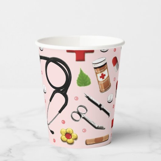 Medische partij papieren bekers (Links)