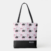 Medische patroon - Roze Canvas tas (Achterkant)