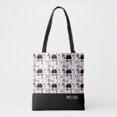Medische patroon tote bag (Voorkant)