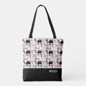 Medische patroon tote bag (Achterkant)
