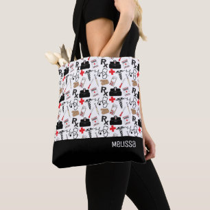 Medische patroon tote bag