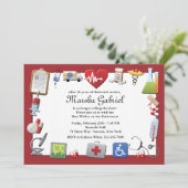 Medische Pensioen Partij Uitnodiging (Staand voorkant)