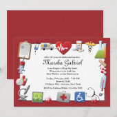 Medische Pensioen Partij Uitnodiging (Voorkant / Achterkant)