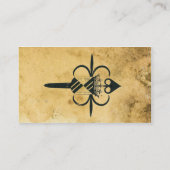 Medische perkament met visitekaartjes (Achterkant)