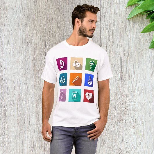 Medische pictogrammen Mannen T-shirt