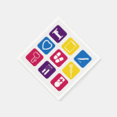Medische pictogrammen Papier Napkins Servet (Hoek)