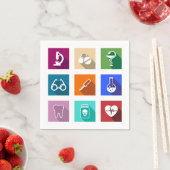 Medische pictogrammen Papier Napkins Servet (Insitu)