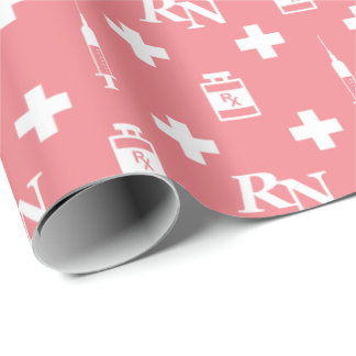 Medische pictogrammen verpleegkundige cadeaupapier
