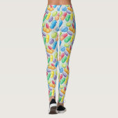 Medische pil en capsulepatroon Leggings (Achterkant)