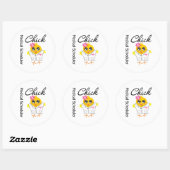 Medische planner Chick Ronde Sticker (Vel)