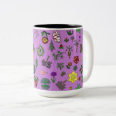 Medische Planten Tweekleurige Koffiemok (Voorkant rechts)