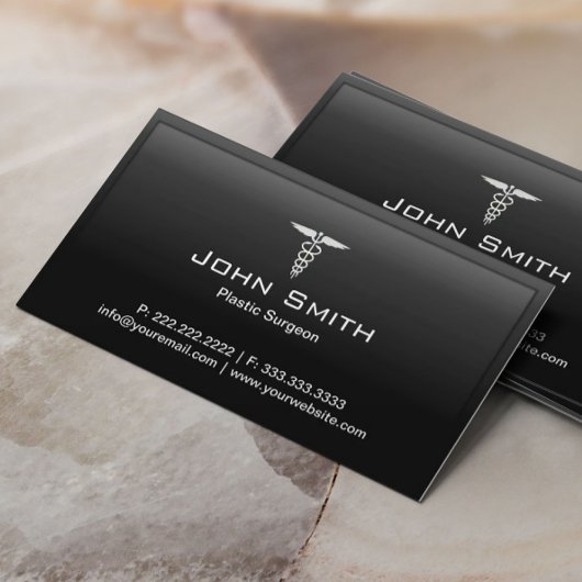 Medische Plastic Chirurg Zwarte Rand Visitekaartje