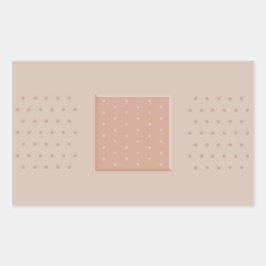 Medische pleister met pleister - rechthoekige Stic Rechthoekige Sticker