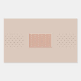 Medische pleister met pleister - rechthoekige Stic Sticker