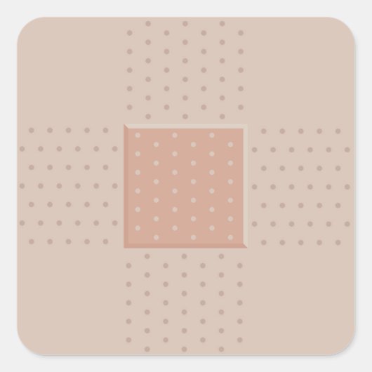 Medische pleister pleister - vierkante Sticker (Voorkant)