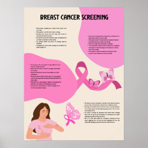 Medische poster voor borstkankerscreening