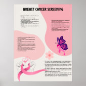 Medische poster voor borstkankerscreening (Voorkant)