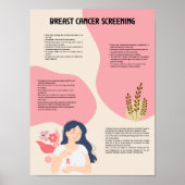 Medische poster voor borstkankerscreening (Voorkant)