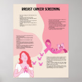 Medische poster voor borstkankerscreening (Voorkant)